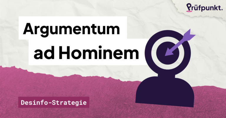Desinformations-Strategien #4: Der ad hominem-Trugschluss